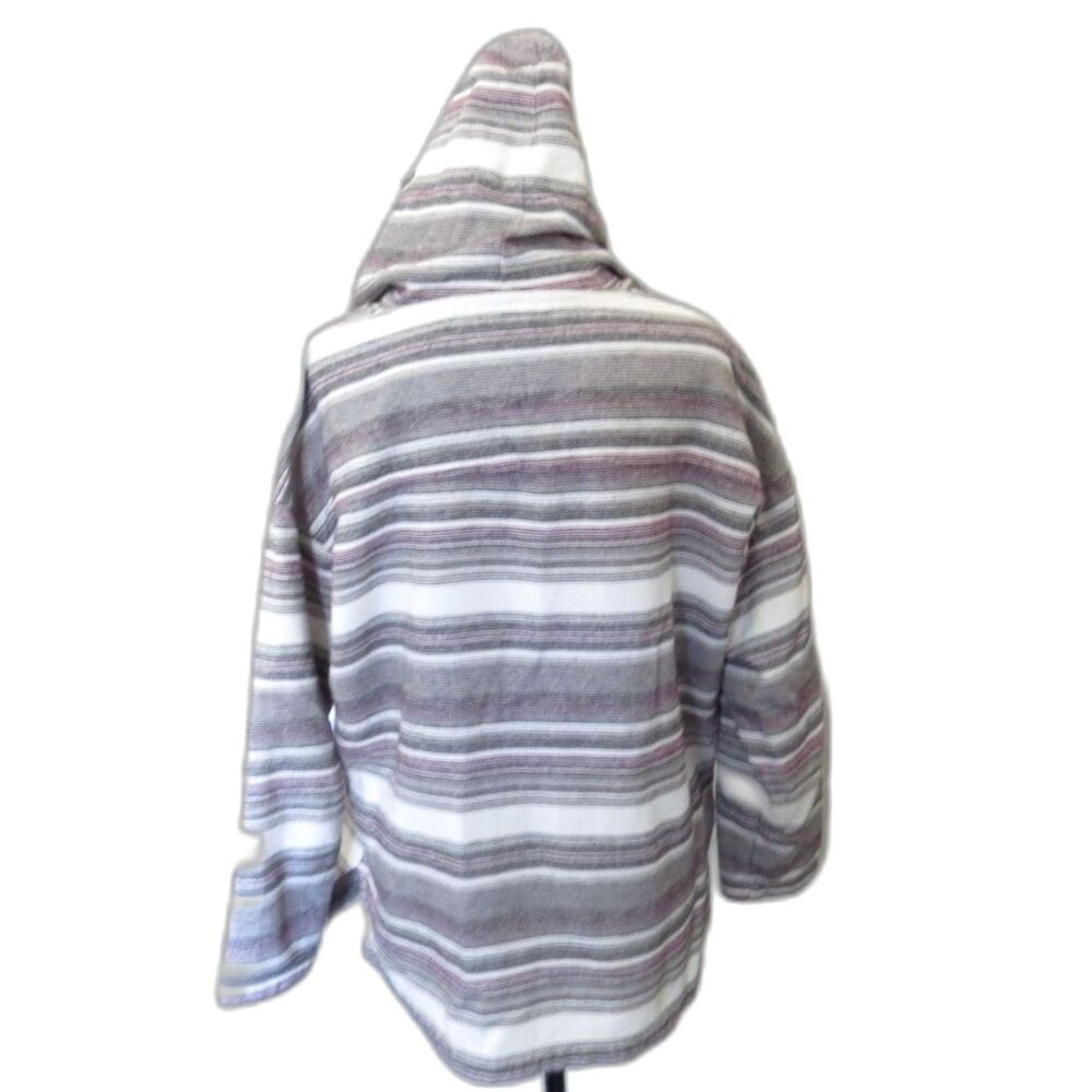 North River Outfitters Womens Baja Pullover Hoodie Striped L EUC - Picture 4 of 11